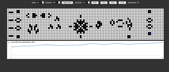Conway's Game of Life thumbnail