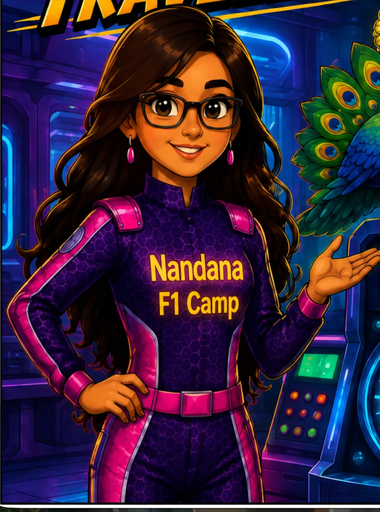 Nandana Formula Racing Camp character artwork