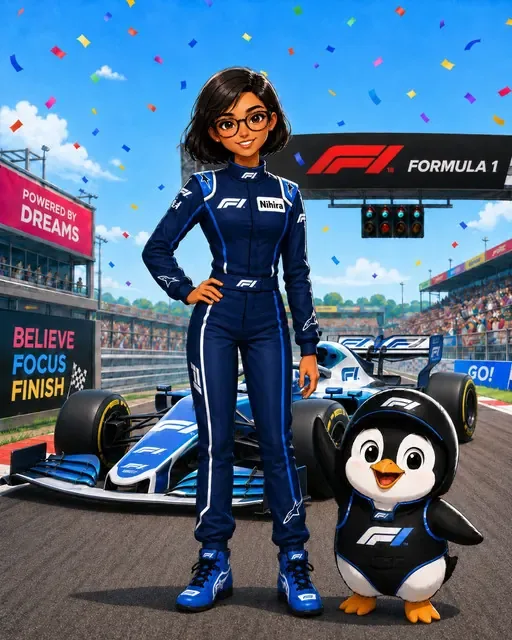 Nihira Formula Racing Camp character artwork