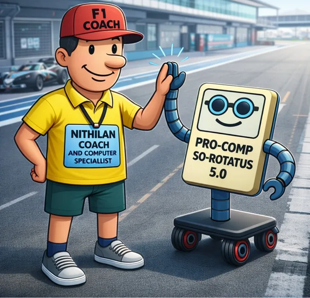 Nithilan Formula Racing Camp character artwork