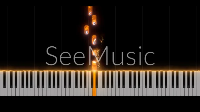 Saffron falling piano notes for Jana Gana Mana