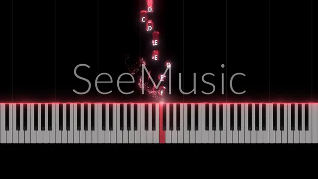 Falling piano notes for He's a Pirate